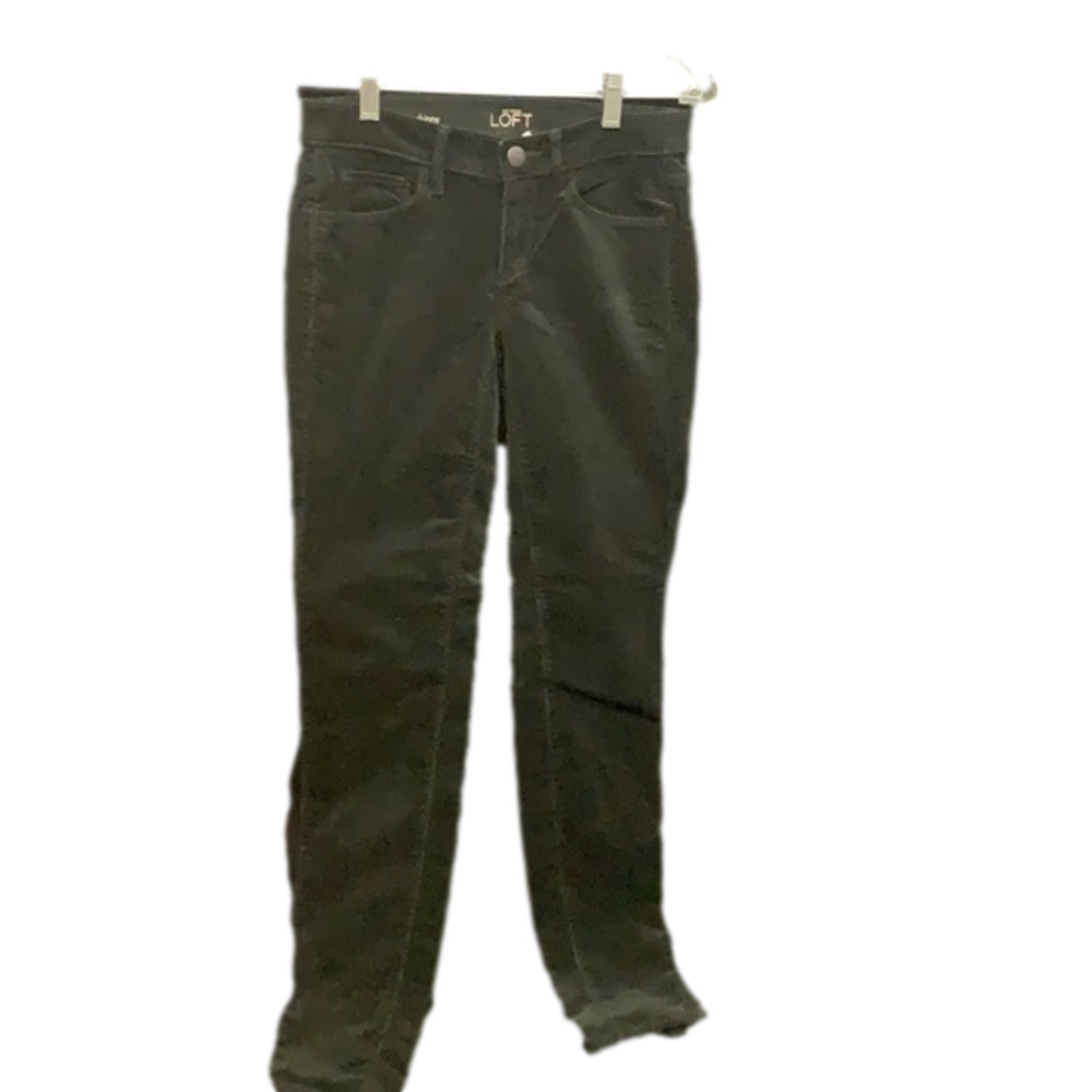 Loft | Black corduroy modern skinny pants